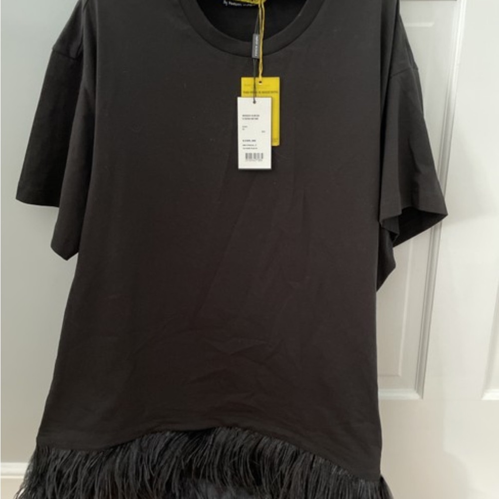 Re’Made by Marques’Almeida Feather Hemmed T-Shirt